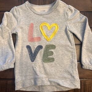 Kids Shirt with Colorful Love Design Valentines